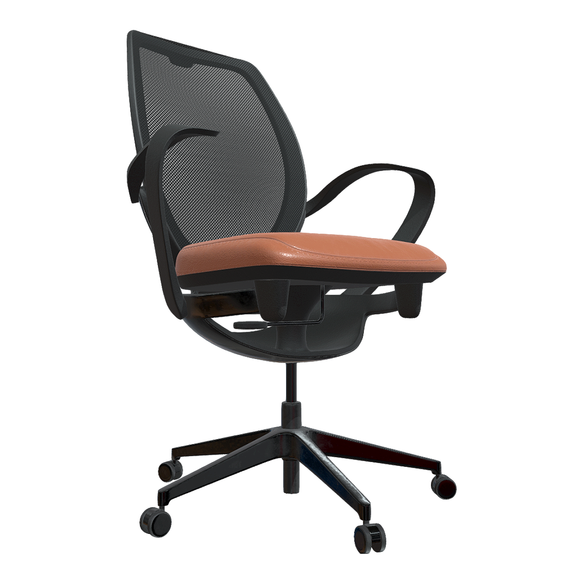 现代简约休闲皮革软包滚轮办公椅靠背升降椅 | 简约,靠背椅,休闲椅,办公椅,旋转椅,电脑椅,升降椅,滚轮椅,滚轮办公椅,皮革软包坐垫升降椅,3D模型,3D打印,3D素材,obj,glTF,fbx,dae,stl,3ds,glb,usdz,3dmax,blender模型,VisionPro,3D建模,3D扫描,3d打印模型
