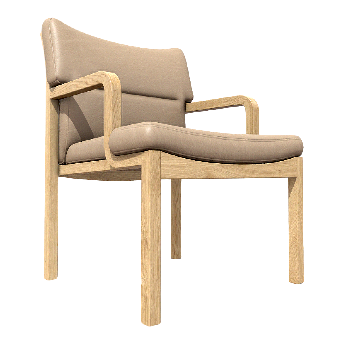 现代简约北欧风卡其色皮革软包实木靠背扶手椅休闲餐椅 | 北欧风,简约,餐椅,休闲椅,实木餐椅,扶手椅,咖啡厅椅,实木靠背椅,皮革软包靠背椅,皮革休闲椅,3D模型,3D打印,3D素材,obj,glTF,fbx,dae,stl,3ds,glb,usdz,3dmax,blender模型,VisionPro,3D建模,3D扫描,3d打印模型
