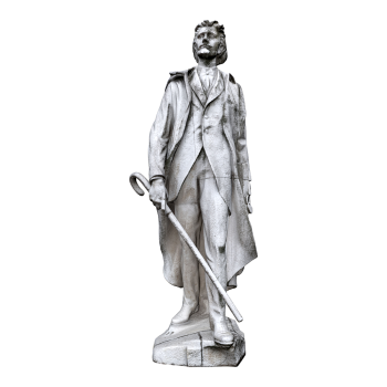 斯洛伐克的著名诗人扬科·克拉尔（Janko Kráľ）在布拉迪斯拉发的雕像