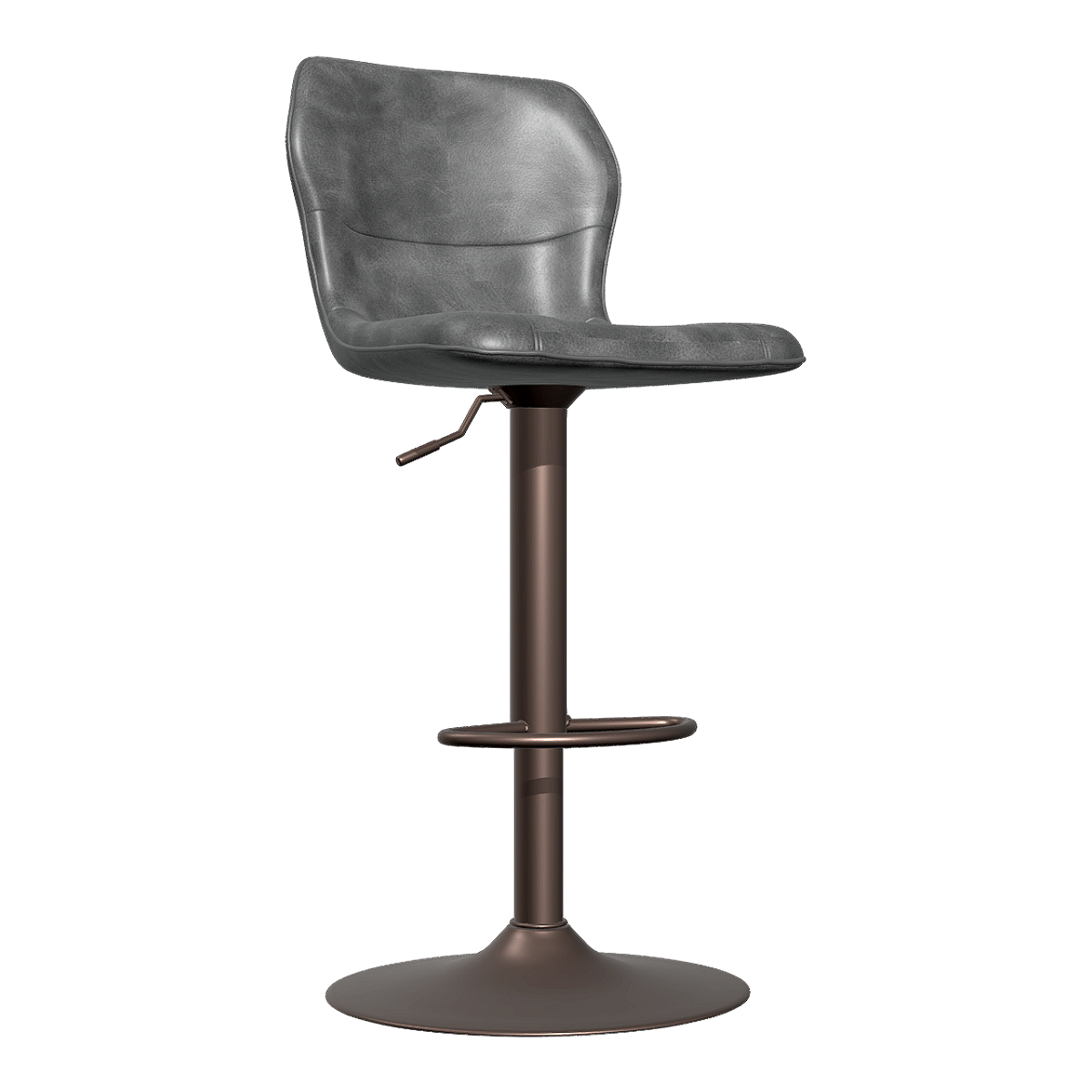 简约复古中古风意式黑色皮革软包可升降前台凳吧台椅 | 简约,皮革软包吧台椅,中古风吧台椅,中古风前台椅,意式吧台凳,咖啡厅高脚椅,咖啡厅前台凳,可升降吧台椅,复古前台椅,餐厅吧台椅,3D模型,3D打印,3D素材,obj,glTF,fbx,dae,stl,3ds,glb,usdz,3dmax,blender模型,VisionPro,3D建模,3D扫描,3d打印模型