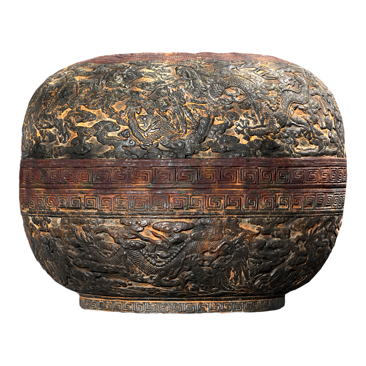 漆器盒，产于18世纪末的乾隆时期 | 清代文物,漆器,乾隆时期文物,中国漆器,漆器盒,清代漆器,漆器工艺,漆器工艺品图片,漆器是什么,中国漆器图片,3D模型,3D打印,3D素材,obj,glTF,fbx,dae,stl,3ds,glb,usdz,3dmax,blender模型,VisionPro,3D建模,3D扫描,3d打印模型