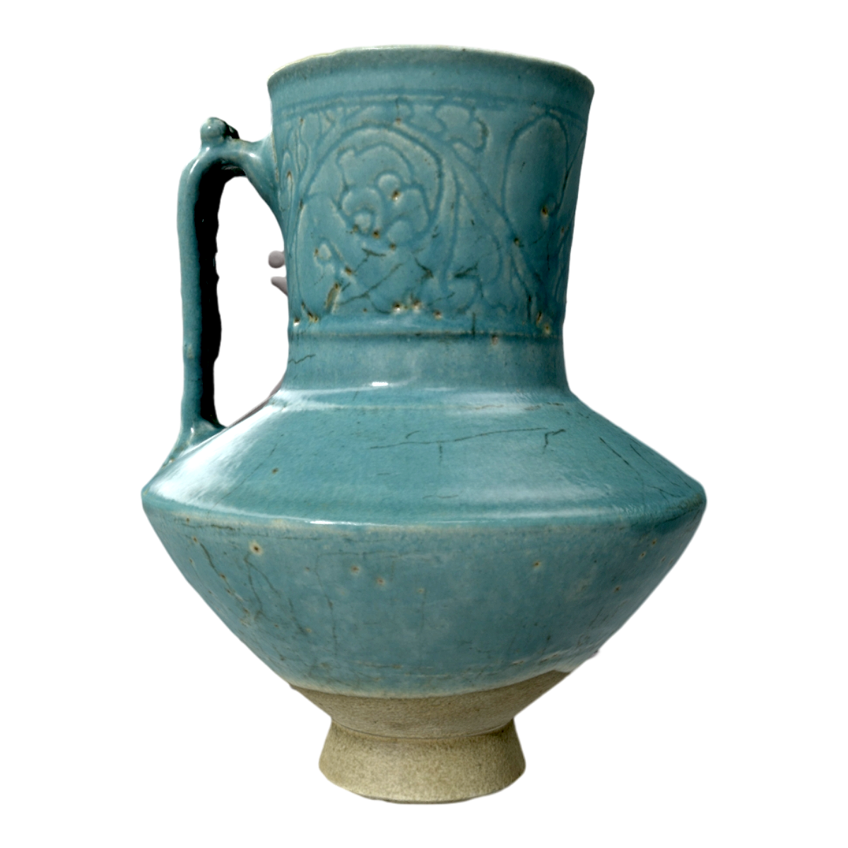 带柄的越窑青釉浮雕赏瓶 | 文物,青花瓷,浮雕,瓷器,文物3D模型,越窑,古文物,瓷器3D模型,赏瓶,青釉,3D模型,3D打印,3D素材,obj,glTF,fbx,dae,stl,3ds,glb,usdz,3dmax,blender模型,VisionPro,3D建模,3D扫描,3d打印模型