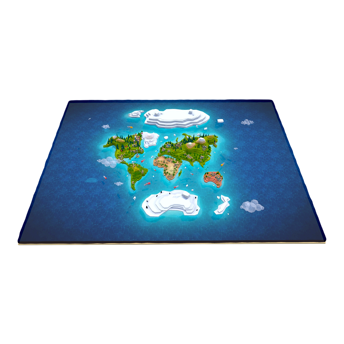 卡通风格的世界地图 | 地图,AR百科,世界地图,世界地图3D,卡通风,地图3D模型,AR导航,3D模型,3D打印,3D素材,obj,glTF,fbx,dae,stl,3ds,glb,usdz,3dmax,blender模型,VisionPro,3D建模,3D扫描,3d打印模型