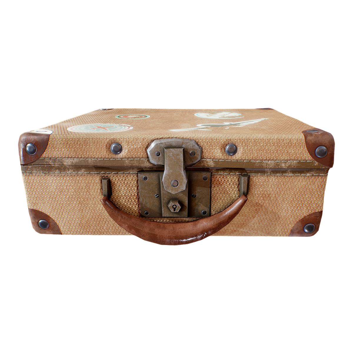 欧式复古手提箱行李箱做旧皮箱 | 做旧,复古,箱子,手提箱,行李箱,储物箱,欧式手提箱,整理箱,皮箱,衣服箱子,3D模型,3D打印,3D素材,obj,glTF,fbx,dae,stl,3ds,glb,usdz,3dmax,blender模型,VisionPro,3D建模,3D扫描,3d打印模型