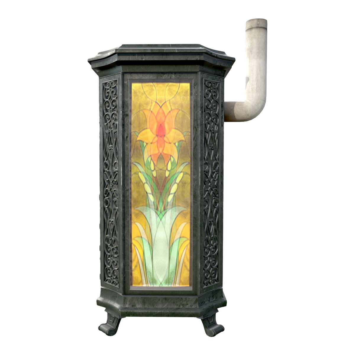 带烟囱的室内火炉 | 烧烤,壁炉,火炉,烤火炉,室内火炉,烤火用具,烟囱火炉,取暖设备,3D模型,3D打印,3D素材,obj,glTF,fbx,dae,stl,3ds,glb,usdz,3dmax,blender模型,VisionPro,3D建模,3D扫描,3d打印模型