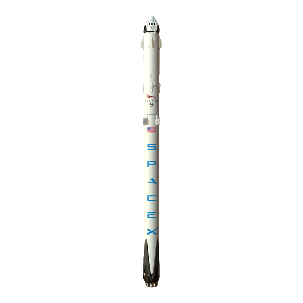 SpaceX Falcon 9（猎鹰9号） | SpaceXFalcon9,猎鹰9号,SpaceX,火箭,美国太空探索技术公司,太空火箭,马斯克,Falcon9,猎鹰9号火箭,猎鹰9号模型,3D模型,3D打印,3D素材,obj,glTF,fbx,dae,stl,3ds,glb,usdz,3dmax,blender模型,VisionPro,3D建模,3D扫描,3d打印模型