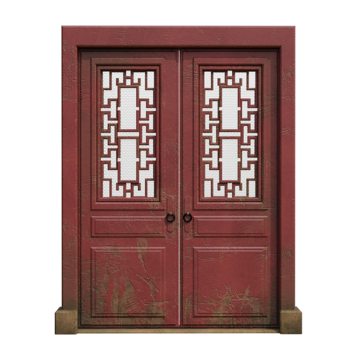 古风双开镂空花格红木漆传统中式门 | 古风,古董门,中式门,老木门,镂空花格,传统门,红木漆,新中式门,红漆木门,3D模型,3D打印,3D素材,obj,glTF,fbx,dae,stl,3ds,glb,usdz,3dmax,blender模型,VisionPro,3D建模,3D扫描,3d打印模型