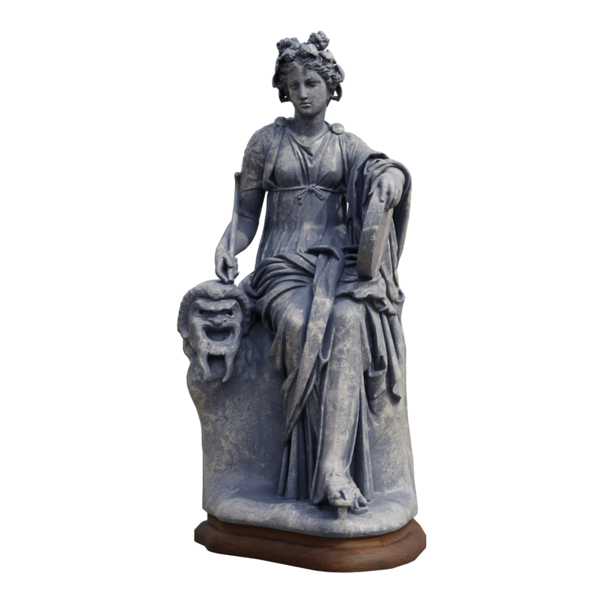 缪斯女神塔利亚雕像 | 石像,石雕,女神像,希腊神话,缪斯女神,塔利亚,Thalia,缪斯,塔利亚雕像,希腊雕像,3D模型,3D打印,3D素材,obj,glTF,fbx,dae,stl,3ds,glb,usdz,3dmax,blender模型,VisionPro,3D建模,3D扫描,3d打印模型