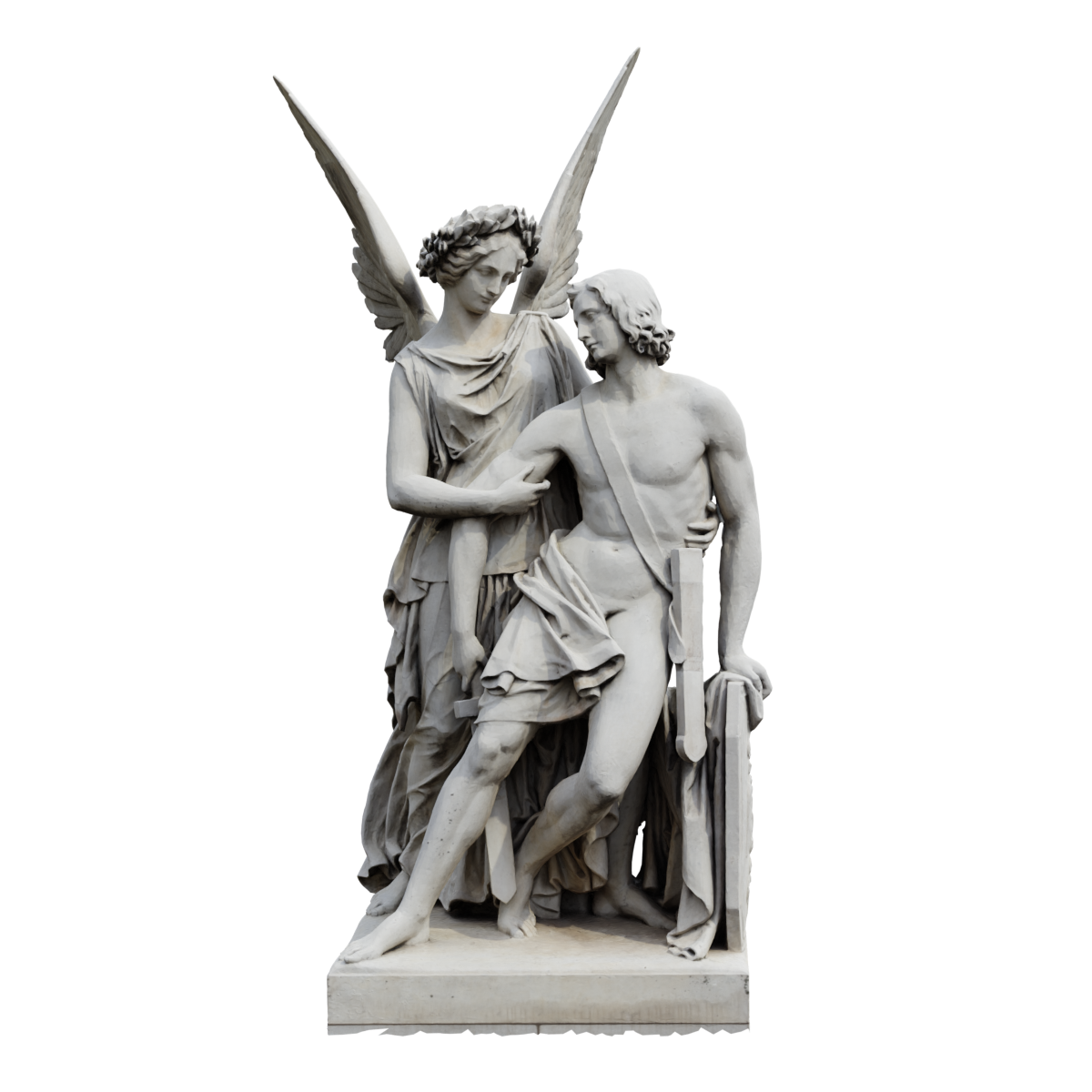 装饰柏林城市中心城堡两侧的八座大理石雕像之一 | 人物雕像,德国,大理石雕塑,柏林,装饰雕像,卡尔·弗里德里希·辛克尔,八座雕像,石雕雕像,英雄雕像,弗里德里希一世,3D模型,3D打印,3D素材,obj,glTF,fbx,dae,stl,3ds,glb,usdz,3dmax,blender模型,VisionPro,3D建模,3D扫描,3d打印模型