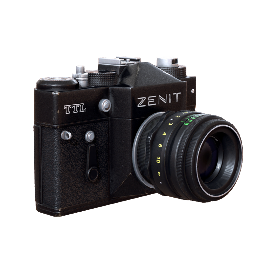 1985年ZENIT泽尼特胶片单反照相机 | 相机,照相机,胶片相机,单反相机,老式相机,古董相机,泽尼特,ZENIT,1985,老胶片相机,3D模型,3D打印,3D素材,obj,glTF,fbx,dae,stl,3ds,glb,usdz,3dmax,blender模型,VisionPro,3D建模,3D扫描,3d打印模型