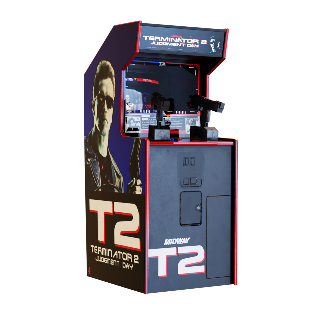 《终结者2》街机游戏 | 游戏机,电子游戏机,街机,终结者2街机,《终结者2》,T2,终结者2:审判日,射击游戏机,游戏厅游戏机,游戏厅街机,3D模型,3D打印,3D素材,obj,glTF,fbx,dae,stl,3ds,glb,usdz,3dmax,blender模型,VisionPro,3D建模,3D扫描,3d打印模型