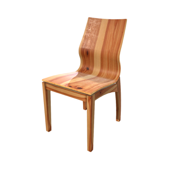 橡木实木单人靠背椅