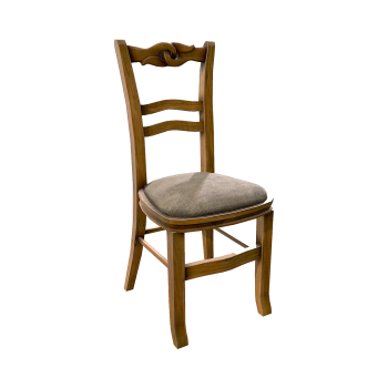 古典棉布坐垫靠背餐椅