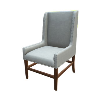 现代棉布方正靠背椅