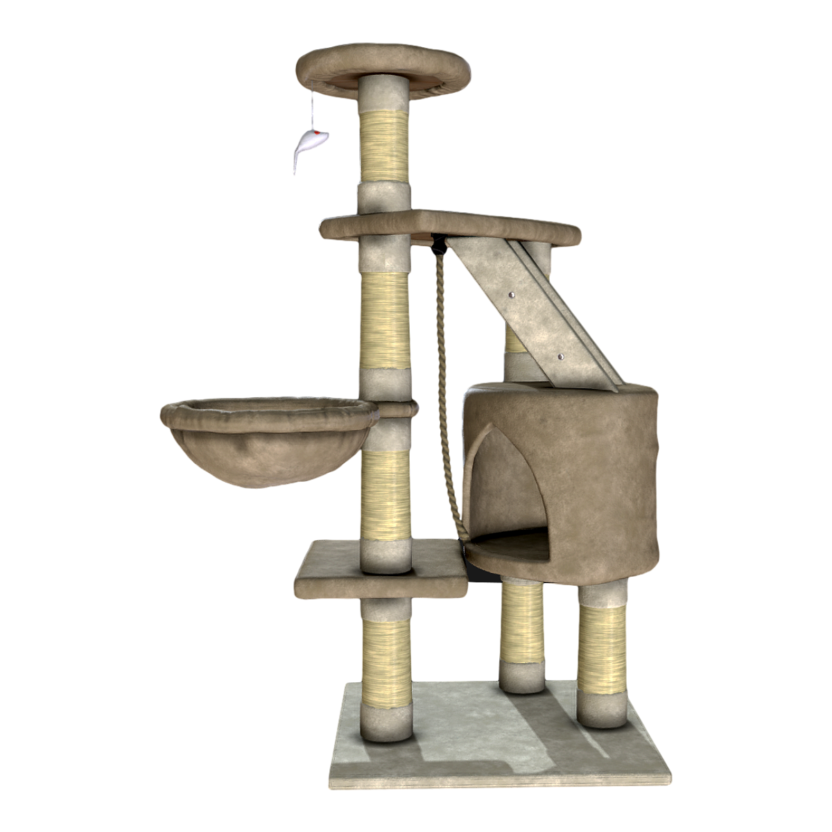 实木绒毛小户型猫爬架 | 家具,实木家具,宠物,小户型,猫窝,宠物家具,绒毛猫爬架,猫爬架3D模型,3D模型,3D打印,3D素材,obj,glTF,fbx,dae,stl,3ds,glb,usdz,3dmax,blender模型,VisionPro,3D建模,3D扫描,3d打印模型