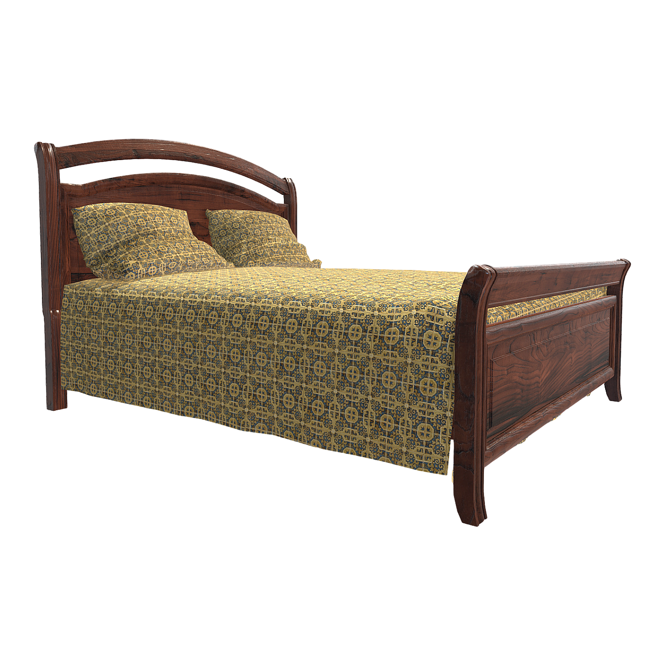 北欧复古风黑桃木卧室双人床 | 实木家具,复古风,室内家具,床具,床具3D模型,卧室家具,北欧式,卧室床具,黑桃木家具,双人床具,3D模型,3D打印,3D素材,obj,glTF,fbx,dae,stl,3ds,glb,usdz,3dmax,blender模型,VisionPro,3D建模,3D扫描,3d打印模型