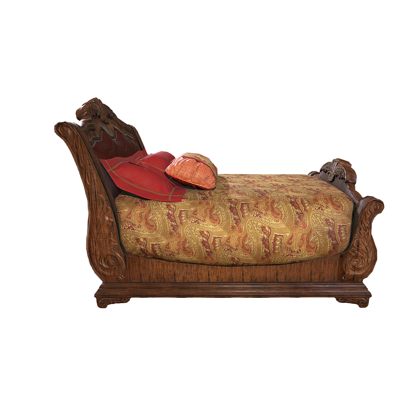 维多利亚式复古风贵族胡桃木卧室单人床 | 复古风,室内家具,床具,床具3D模型,维多利亚式,胡桃木家具,卧室家具,贵族家具,卧室床具,单人床具,3D模型,3D打印,3D素材,obj,glTF,fbx,dae,stl,3ds,glb,usdz,3dmax,blender模型,VisionPro,3D建模,3D扫描,3d打印模型