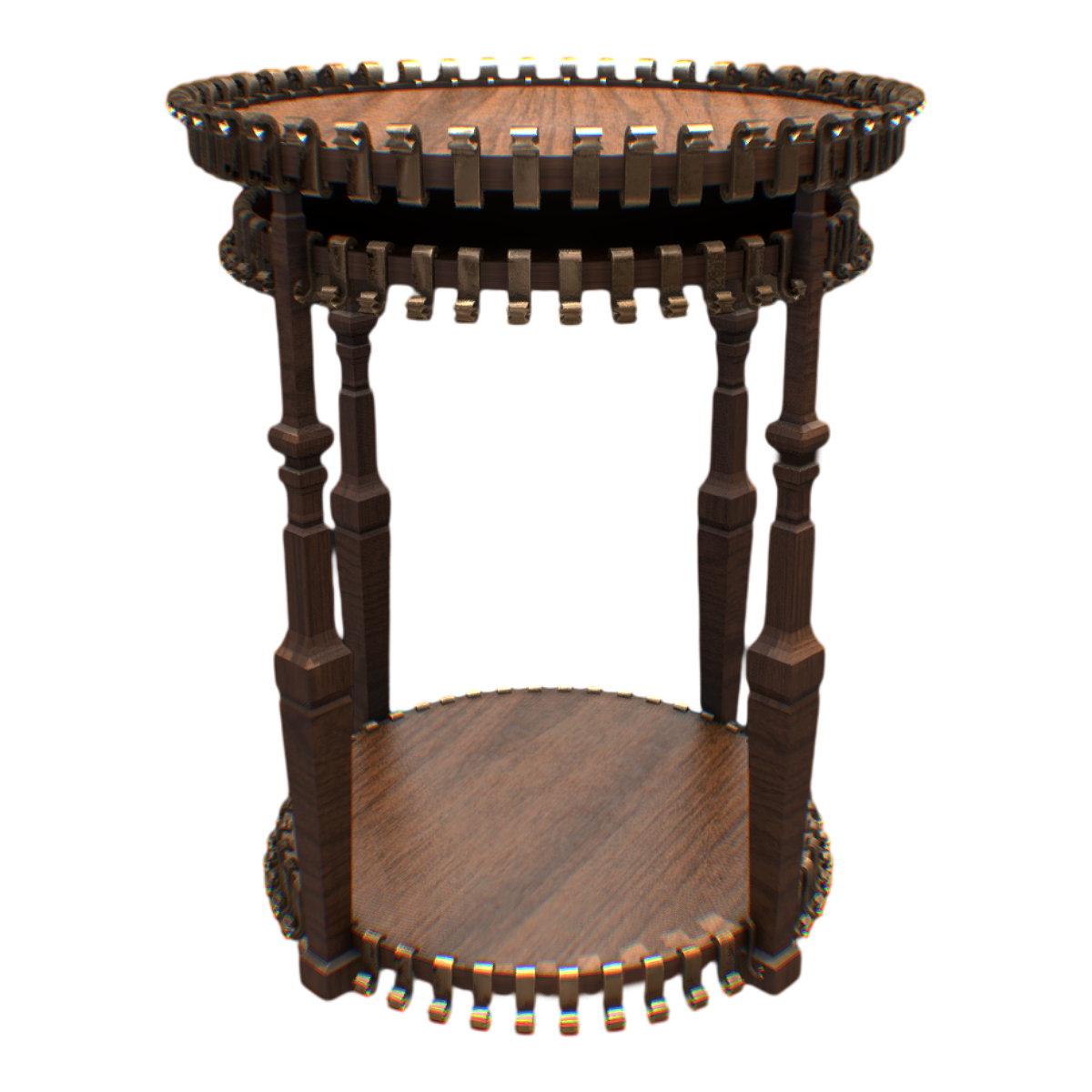 欧式复古创意设计黑胡桃木小型物品陈设桌 | 桌子,复古风,圆桌,欧式,桌子3D模型,创意设计,黑胡桃木家具,小型桌,陈设桌,物品陈设桌,3D模型,3D打印,3D素材,obj,glTF,fbx,dae,stl,3ds,glb,usdz,3dmax,blender模型,VisionPro,3D建模,3D扫描,3d打印模型