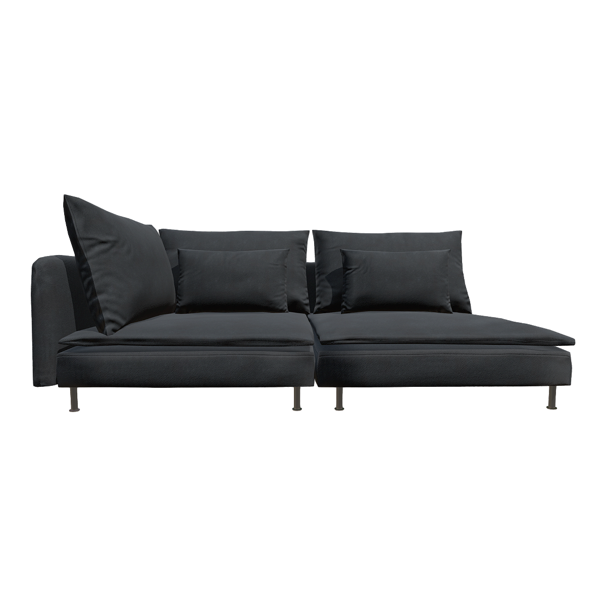 法式现代风黑色天鹅绒布艺双人座沙发 | 沙发,黑色沙发,现代风,沙发3D模型,布艺沙发,法式,天鹅绒沙发,黑色布艺,双人座沙发,黑色天鹅绒,3D模型,3D打印,3D素材,obj,glTF,fbx,dae,stl,3ds,glb,usdz,3dmax,blender模型,VisionPro,3D建模,3D扫描,3d打印模型