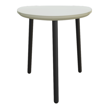 法式现代极简风米色三角凳