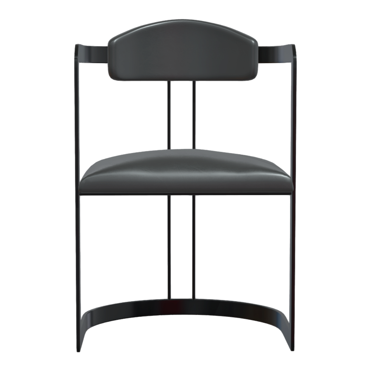 意式创意设计金属框架真皮坐垫靠背半圆椅 | 椅子,椅子3D模型,意式,坐垫椅,创意设计,金属框架,皮革制品,黑色家具,金属框架椅,半圆椅,3D模型,3D打印,3D素材,obj,glTF,fbx,dae,stl,3ds,glb,usdz,3dmax,blender模型,VisionPro,3D建模,3D扫描,3d打印模型