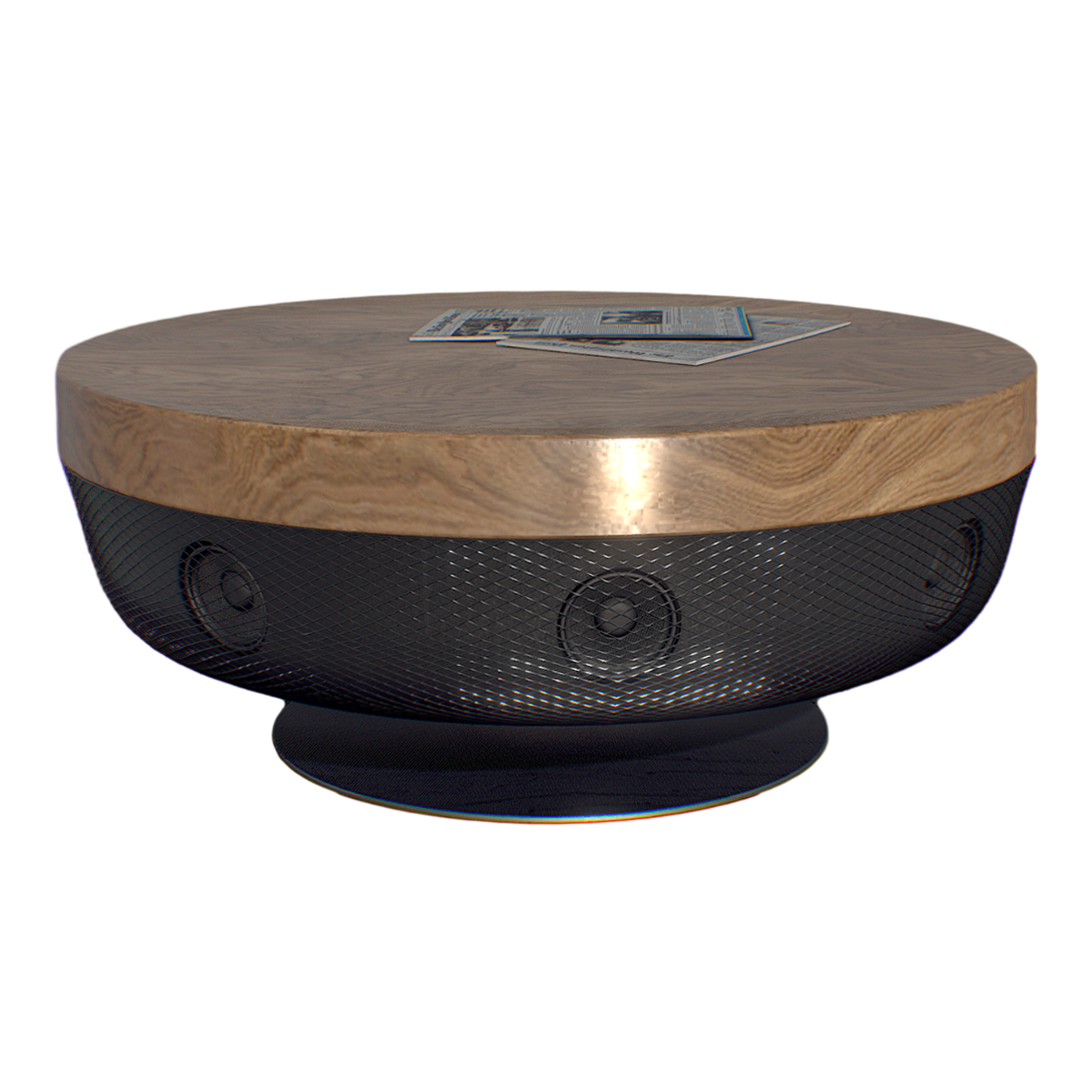 美式创意设计音响概念设计胡桃木圆桌 | 咖啡桌,美式,圆桌,音响,桌子3D模型,创意设计,胡桃木家具,胡桃木桌,音响概念桌,音响桌,3D模型,3D打印,3D素材,obj,glTF,fbx,dae,stl,3ds,glb,usdz,3dmax,blender模型,VisionPro,3D建模,3D扫描,3d打印模型