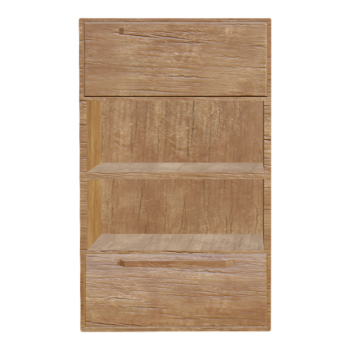 田园极简风松木抽屉立柜