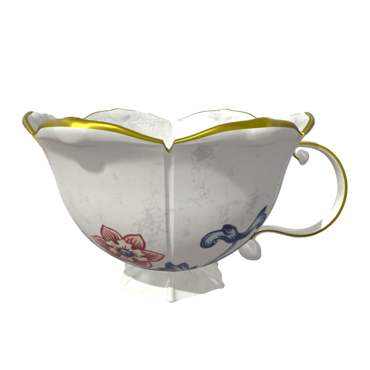 中式华丽金边手工青花瓷茶杯 | 青花瓷,瓷器,中式,茶杯3D模型,陶瓷制品,中式茶具,华丽茶具,金边茶具,手工瓷器,青花瓷茶具,3D模型,3D打印,3D素材,obj,glTF,fbx,dae,stl,3ds,glb,usdz,3dmax,blender模型,VisionPro,3D建模,3D扫描,3d打印模型