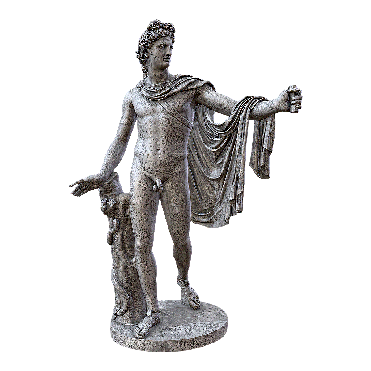 古罗马时期的青铜雕像《神射手阿波罗》 | 雕像,青铜制品,雕像3D模型,博物馆藏品,青铜雕像,古罗马雕像,古罗马时期文物,梵蒂冈博物馆,阿波罗雕像,神射手阿波罗,3D模型,3D打印,3D素材,obj,glTF,fbx,dae,stl,3ds,glb,usdz,3dmax,blender模型,VisionPro,3D建模,3D扫描,3d打印模型