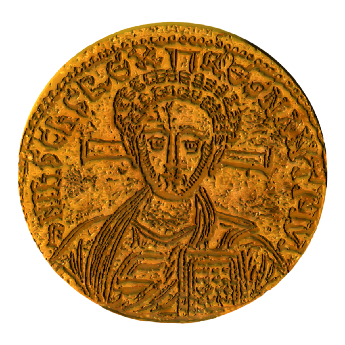 拜占庭帝国公元610年发行的 索里都斯金币 | 硬币3D模型,黄金制品,硬币,拜占庭帝国,拜占庭帝国货币,索里都斯金币,金币,拜占庭金币,索里都斯,六世纪货币,3D模型,3D打印,3D素材,obj,glTF,fbx,dae,stl,3ds,glb,usdz,3dmax,blender模型,VisionPro,3D建模,3D扫描,3d打印模型