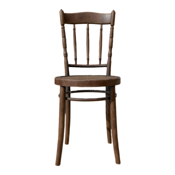 现代复古实木藤编椅子