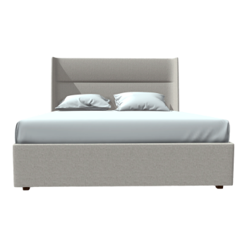 意式白色简约双人床