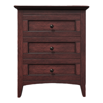 欧式古典红实木床头柜
