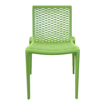 北欧简约镂空网状绿色塑料椅
