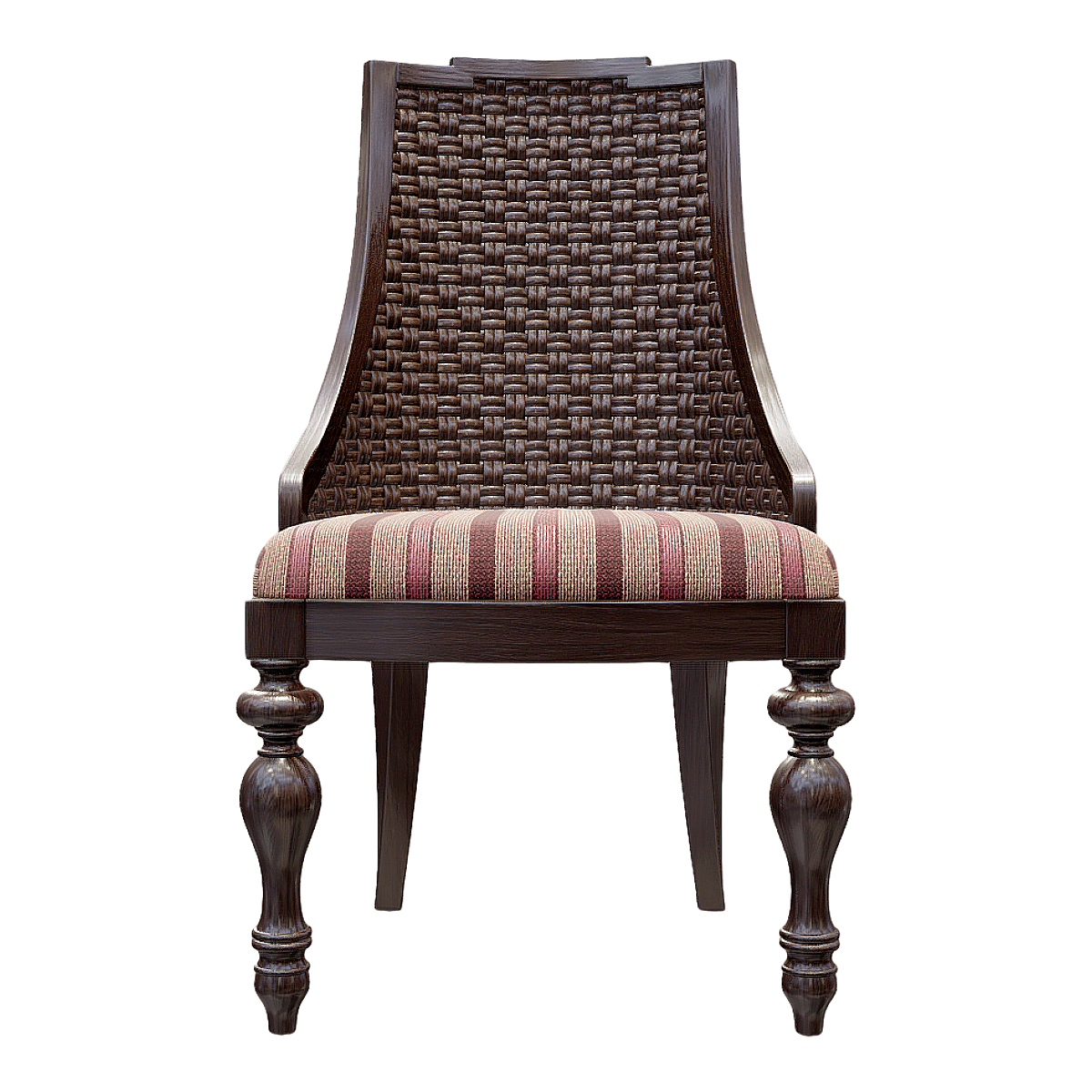 欧式古典竹编靠背椅 | 椅子,实木,靠背椅,竹编,欧式,休闲椅,古典,休闲,室内家具,坐垫,3D模型,3D打印,3D素材,obj,glTF,fbx,dae,stl,3ds,glb,usdz,3dmax,blender模型,VisionPro,3D建模,3D扫描,3d打印模型