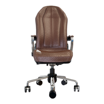 美式办公深棕色老板椅