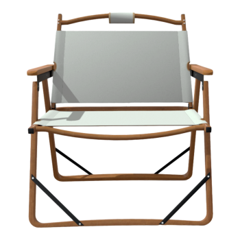 北欧户外露营折叠靠椅-白色