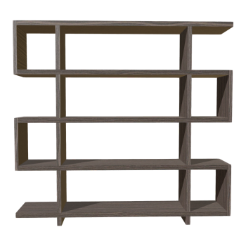 欧式简约棕实木书架