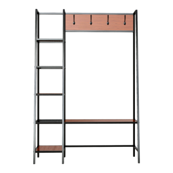 欧式简约实木置物架挂衣架