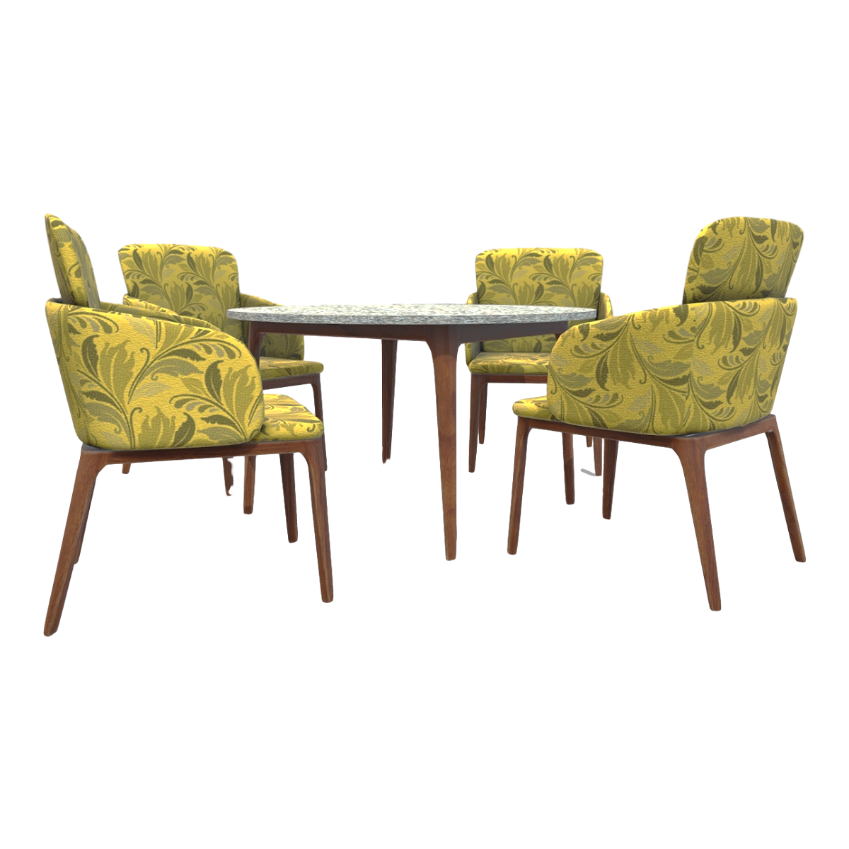 欧式黄色布艺休闲椅花岗岩大理石圆桌户外桌椅 | 桌子,沙发椅,椅子,圆桌,桌椅组合,户外,花岗岩,布艺,黄色,大理石桌,3D模型,3D打印,3D素材,obj,glTF,fbx,dae,stl,3ds,glb,usdz,3dmax,blender模型,VisionPro,3D建模,3D扫描,3d打印模型