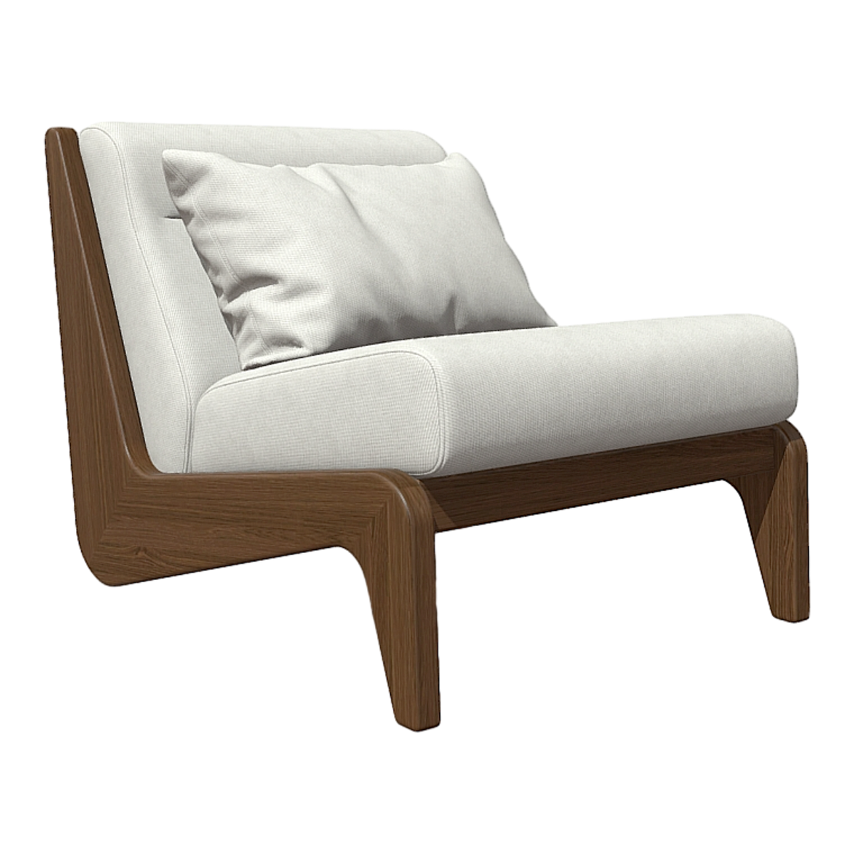 创意黑胡桃实木白色布艺单人沙发矮椅 | 沙发椅,单人沙发,实木,白色,布艺,沙发3D模型,室内家具,创意,黑胡桃木,矮椅,3D模型,3D打印,3D素材,obj,glTF,fbx,dae,stl,3ds,glb,usdz,3dmax,blender模型,VisionPro,3D建模,3D扫描,3d打印模型