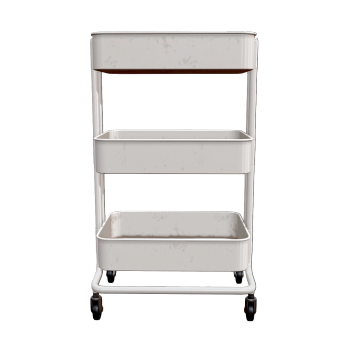 居家落地式可推动金属多层收纳架置物架