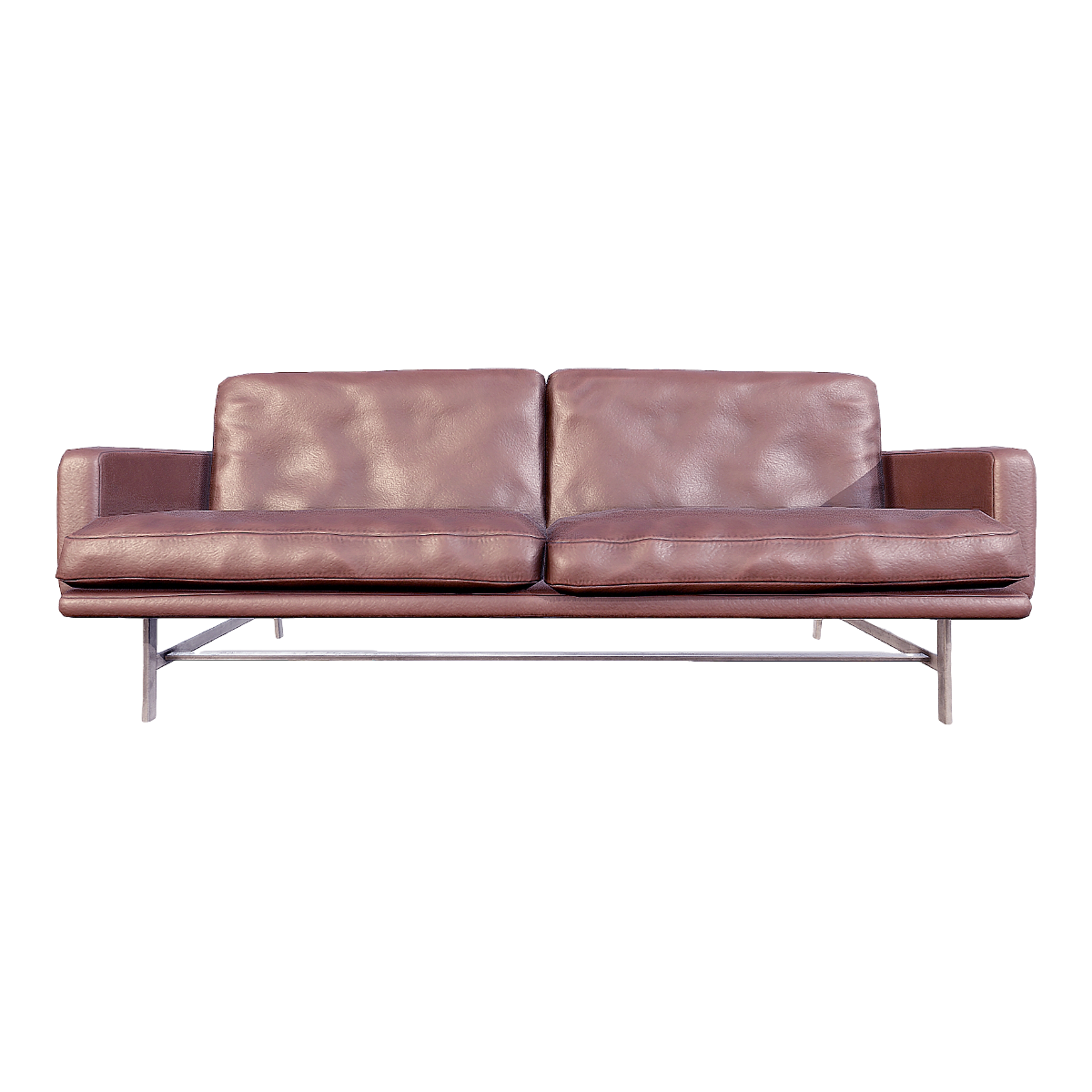 欧式居家金属深棕色真皮双人靠背扶手沙发 | 沙发,欧式,双人沙发,金属,真皮,沙发3D模型,室内家具,深棕色,居家,靠背扶手沙发,3D模型,3D打印,3D素材,obj,glTF,fbx,dae,stl,3ds,glb,usdz,3dmax,blender模型,VisionPro,3D建模,3D扫描,3d打印模型