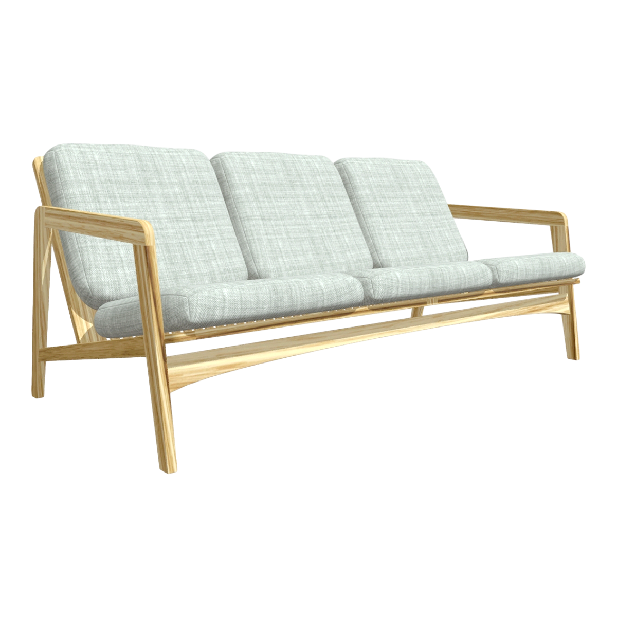 北欧橡木实木灰绿色布艺靠背扶手沙发椅斜角椅-三人椅 | 实木,北欧,椅子3D模型,布艺,室内家具,橡木,斜角椅,靠背扶手椅,灰绿色,三人椅,3D模型,3D打印,3D素材,obj,glTF,fbx,dae,stl,3ds,glb,usdz,3dmax,blender模型,VisionPro,3D建模,3D扫描,3d打印模型