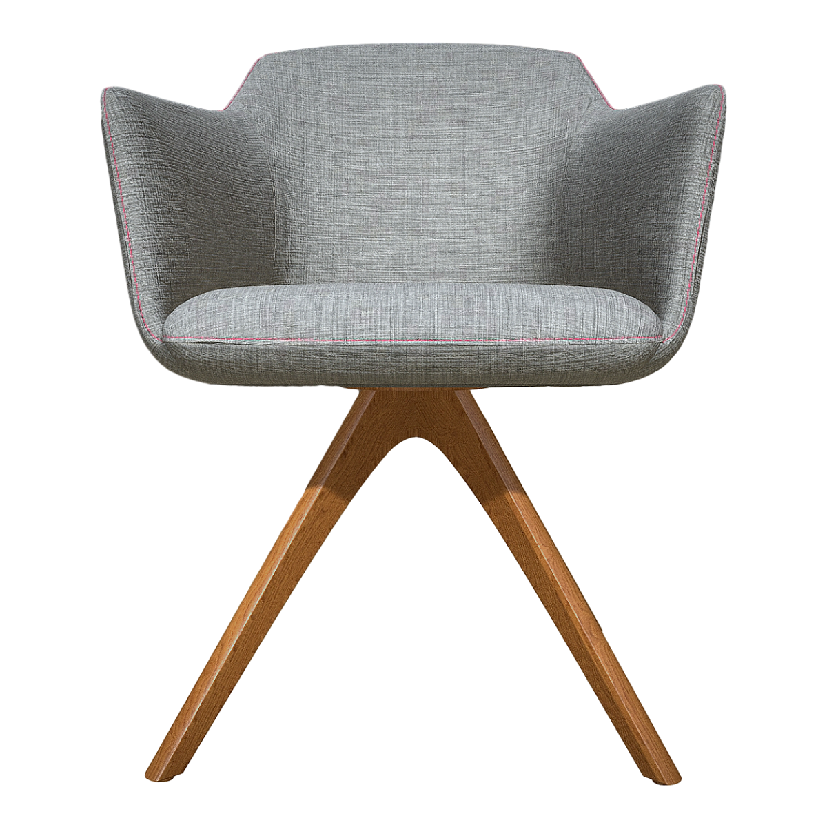 居家客厅卧室胡桃实木布艺靠背扶手沙发椅高脚椅-灰色 | 沙发椅,实木,胡桃木,椅子3D模型,布艺,高脚椅,灰色,居家,四脚椅,靠背扶手椅,3D模型,3D打印,3D素材,obj,glTF,fbx,dae,stl,3ds,glb,usdz,3dmax,blender模型,VisionPro,3D建模,3D扫描,3d打印模型