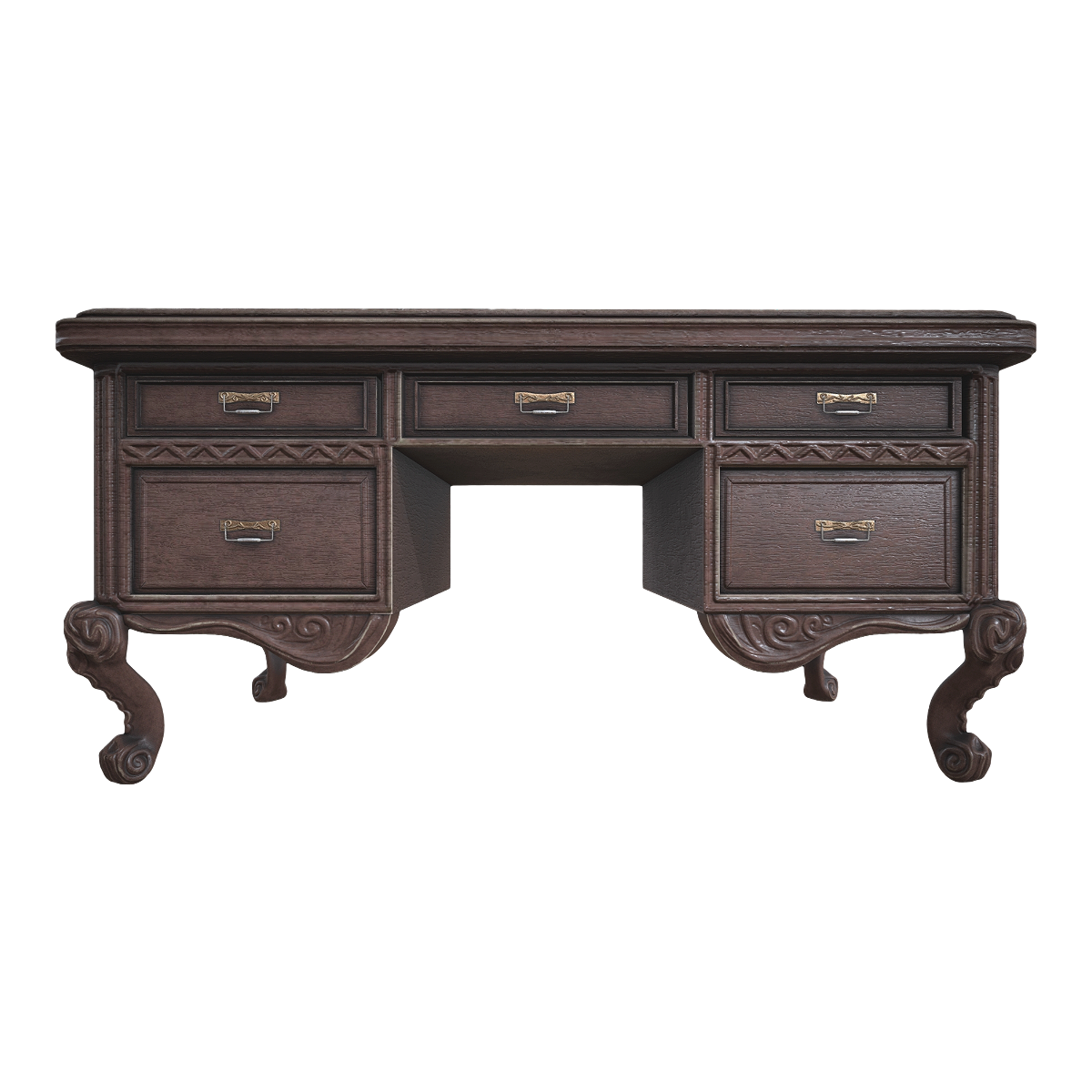 维多利亚风格古典黑胡桃实木雕刻抽屉桌办公桌书桌 | 实木,办公桌,书桌,古典,桌子3D模型,室内家具,雕刻,抽屉桌,黑胡桃木,维多利亚风格,3D模型,3D打印,3D素材,obj,glTF,fbx,dae,stl,3ds,glb,usdz,3dmax,blender模型,VisionPro,3D建模,3D扫描,3d打印模型