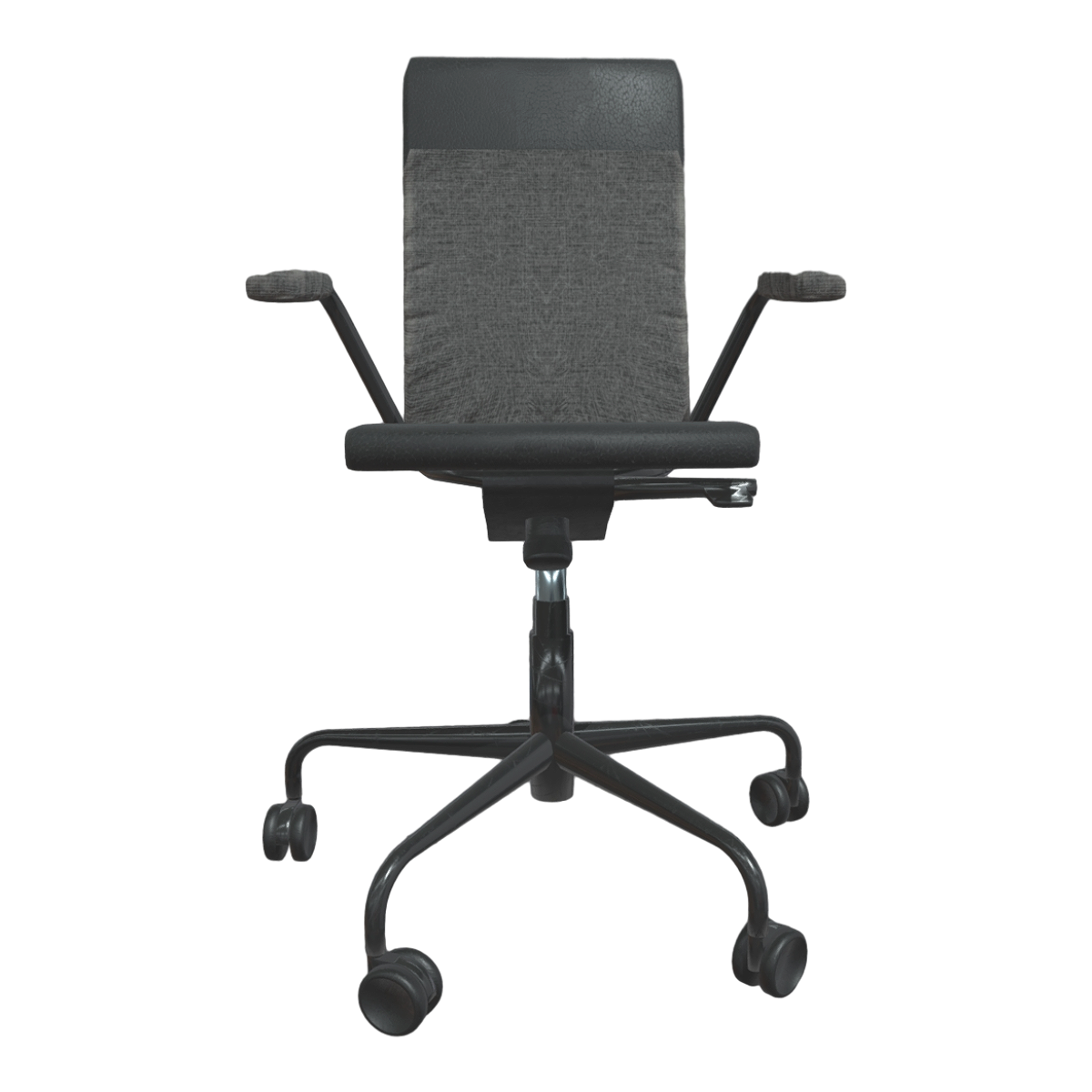 现代创意灰色布艺黑色皮革办公靠背扶手椅旋转椅升降椅 | 现代,办公椅,旋转椅,电脑椅,椅子3D模型,升降椅,创意,靠背扶手椅,灰色布艺,黑色皮革,3D模型,3D打印,3D素材,obj,glTF,fbx,dae,stl,3ds,glb,usdz,3dmax,blender模型,VisionPro,3D建模,3D扫描,3d打印模型