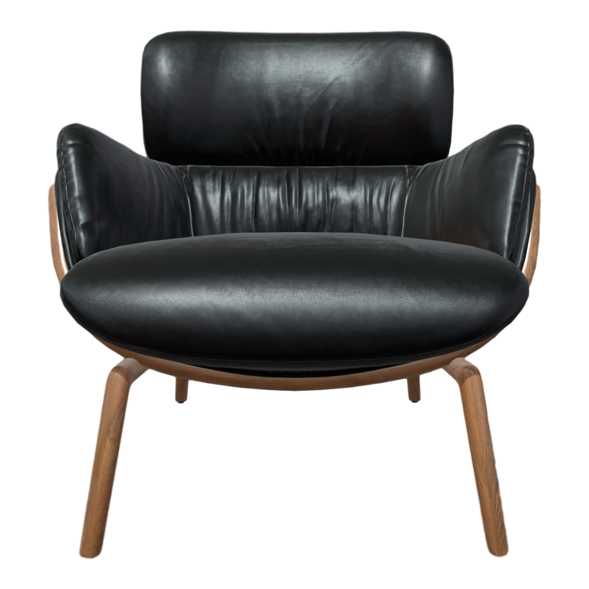 意式居家胡桃实木椅脚弹性黑色皮革靠背扶手坐垫沙发椅 | 沙发椅,胡桃木,黑色,沙发3D模型,皮革,意式,居家,弹性,靠背扶手沙发椅,实木椅脚,3D模型,3D打印,3D素材,obj,glTF,fbx,dae,stl,3ds,glb,usdz,3dmax,blender模型,VisionPro,3D建模,3D扫描,3d打印模型