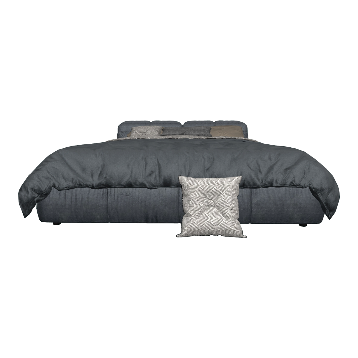 现代居家卧室金属床脚黑色布艺靠背双人床 | 现代,双人床,布艺,黑色,室内家具,床具3D模型,布艺床,居家,靠背床,金属床脚,3D模型,3D打印,3D素材,obj,glTF,fbx,dae,stl,3ds,glb,usdz,3dmax,blender模型,VisionPro,3D建模,3D扫描,3d打印模型