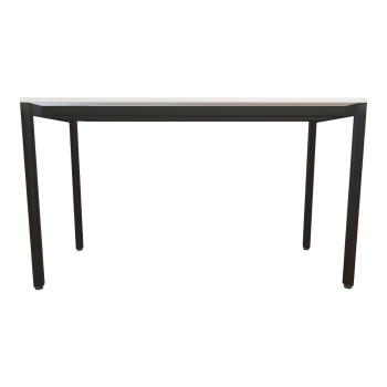 北欧居家金属支架白色大理石方桌餐桌长桌-桌子